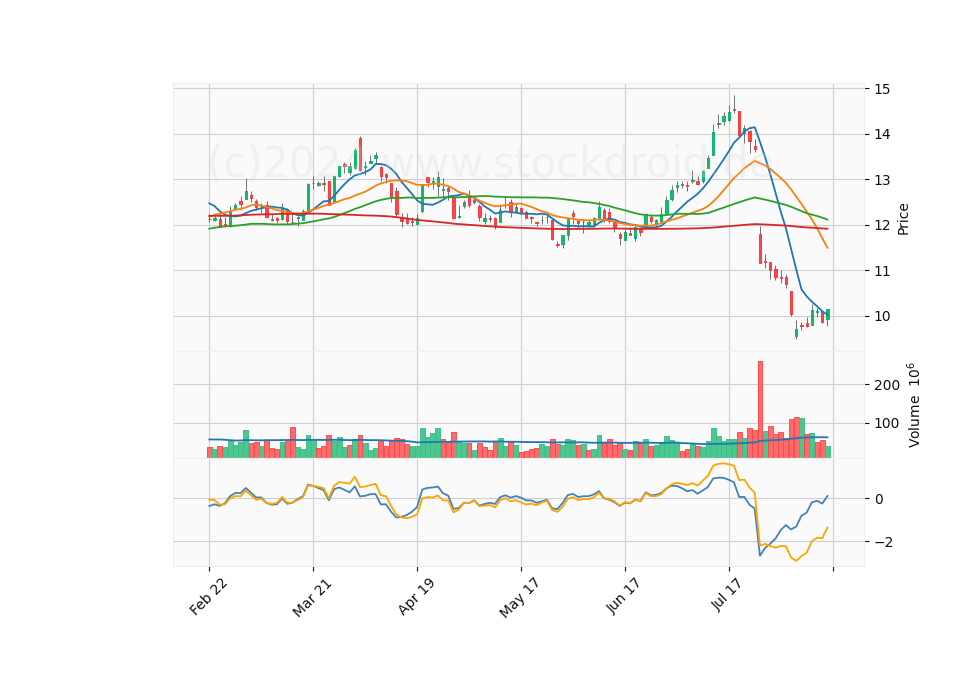 6 Month Candle Stick Diagram