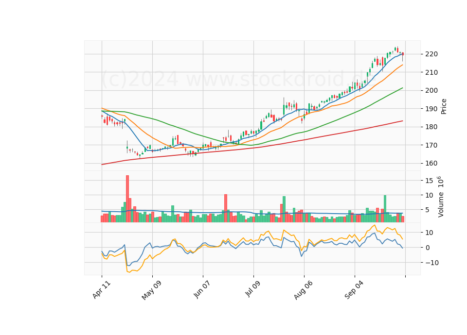6 Month Candle Stick Diagram